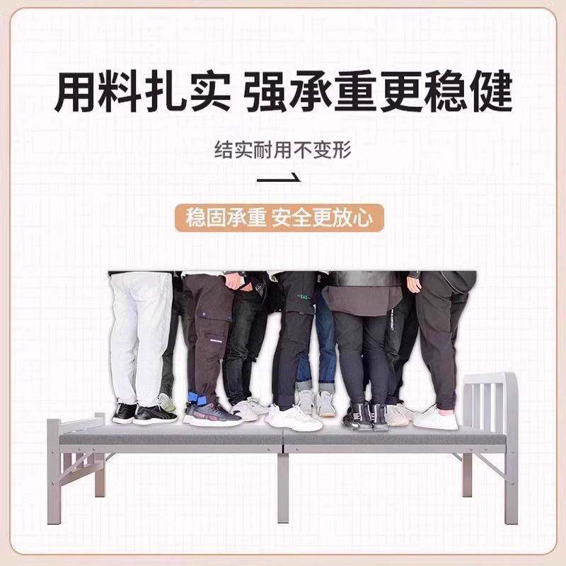 折叠床单人床家用午休小床成人简易出租屋1米2便携双人床硬板包邮