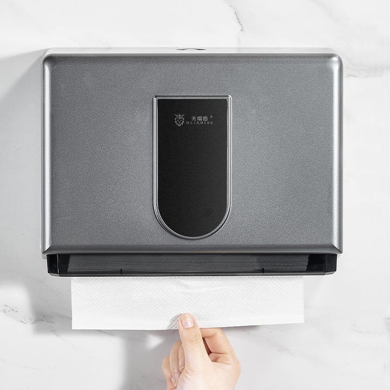 酒店厕所擦手纸盒挂壁式免孔纸?巾盒家用卫生间MRD-ZJH6打厨防房