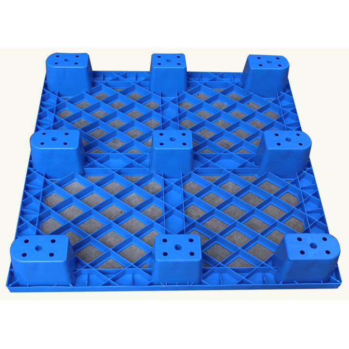 25九脚塑板料地台PHO转盘仓储货运栈周板垫托板1*1m