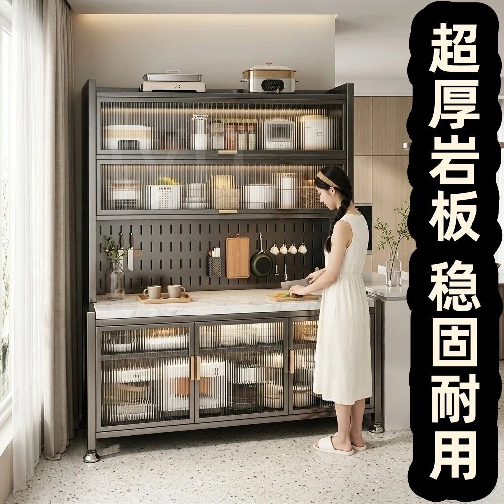 新款婴儿喂养台收纳餐边柜可移动多层大容量家用柜家居物品置物架
