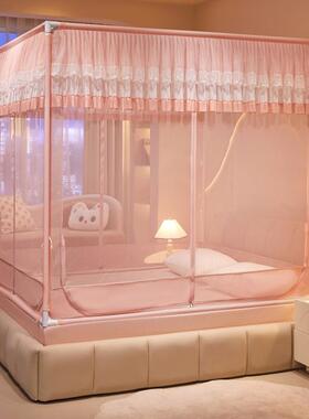 帐家用带支架儿防摔童加厚三开门床帘A蚊类卧室1米wz0015床18米床