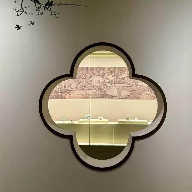 支持定制?复古小轩窗美客厅茶室入户玄学关屏隔断实木花窗宋氏复