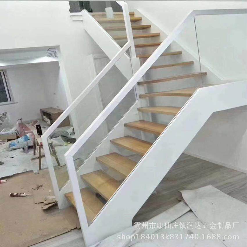 家直供双梁插玻璃楼梯别复式阁楼OFY室楼梯室内厂外整体钢木楼墅
