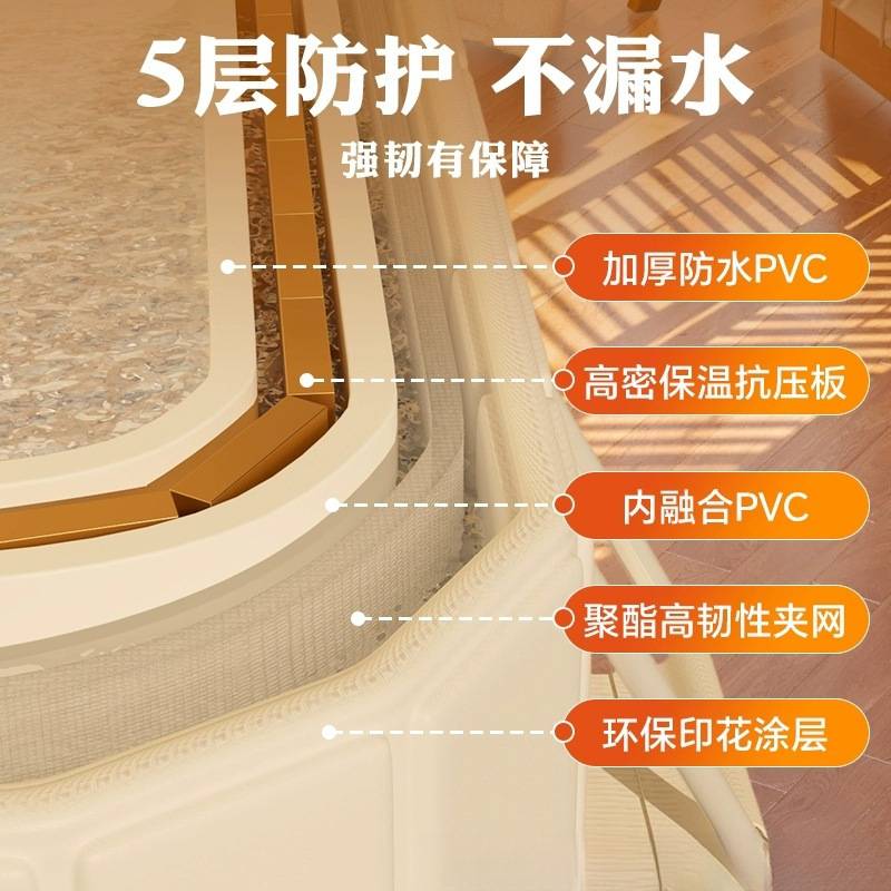 泡澡桶大人沐浴可折叠浴缸成人儿童洗澡全身沐浴桶保温可收纳浴缸