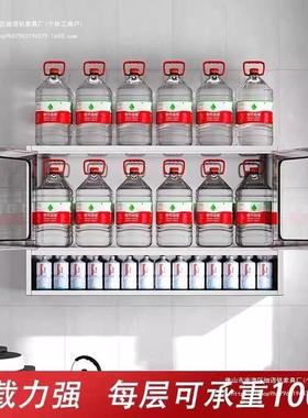 不锈钢厨房吊柜橱柜房悬挂式橱柜储柜物不盘锈FVA钢厨吊柜碗柜碗