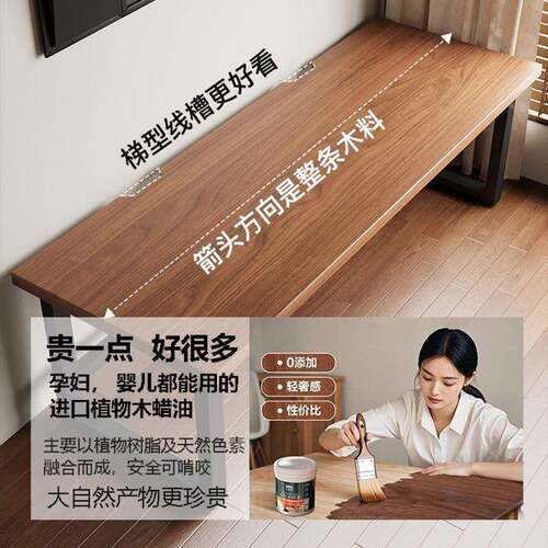 SYY实木大双电脑桌人台式卧室家用办公桌大长书板人桌工作台两电