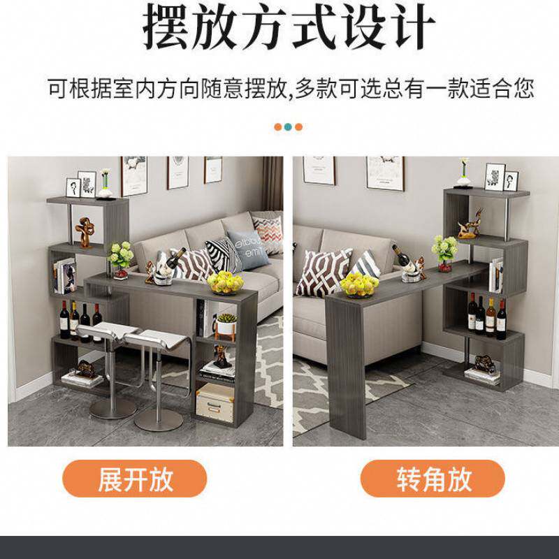 家用吧台桌简易小吧台出租屋酒柜吧台组合简约隔断家庭吧台桌子