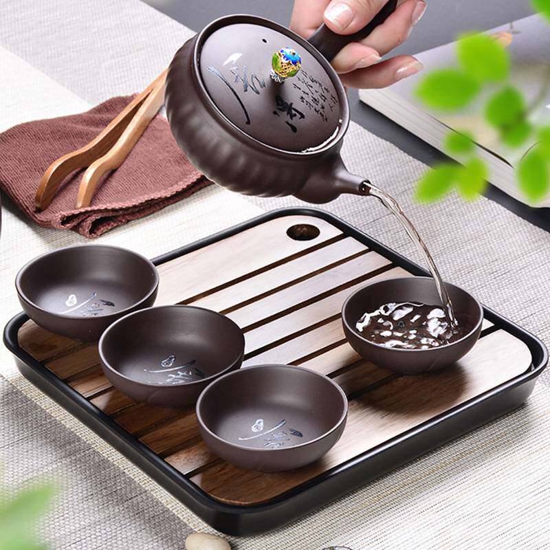紫砂旅行茶具便携包小套出差随身车载户外易带旅游家用泡茶套装