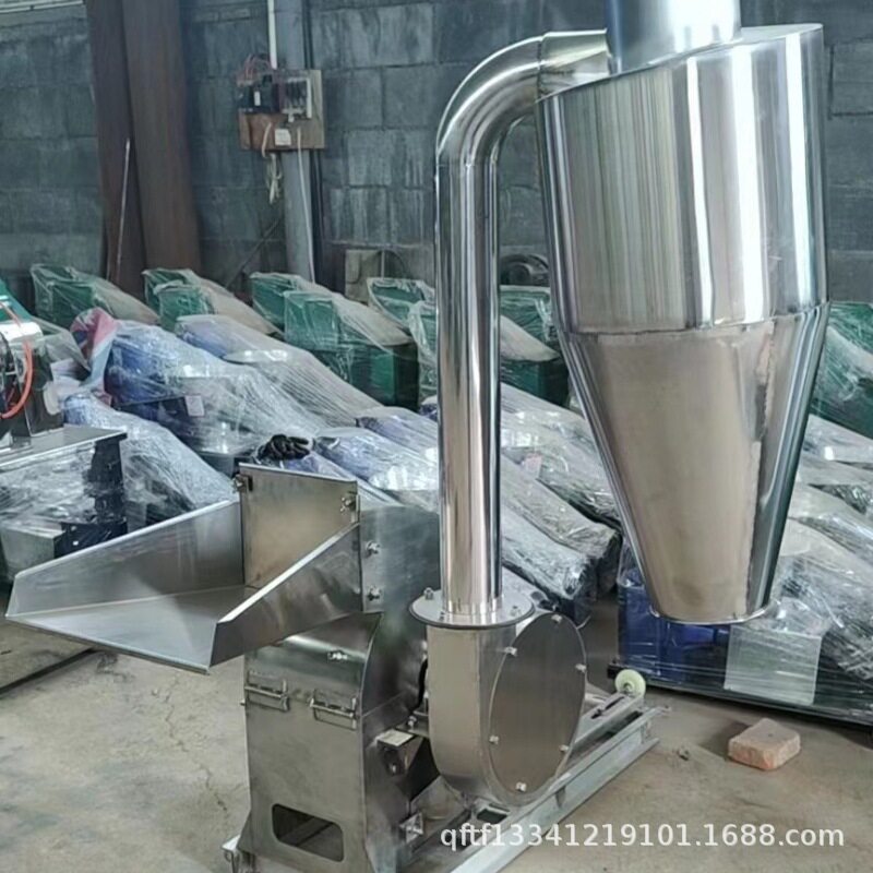 不锈钢锤片式虾壳粉碎机 海蛎子鸡鸭骨头粉碎机 荞麦研磨粉碎机