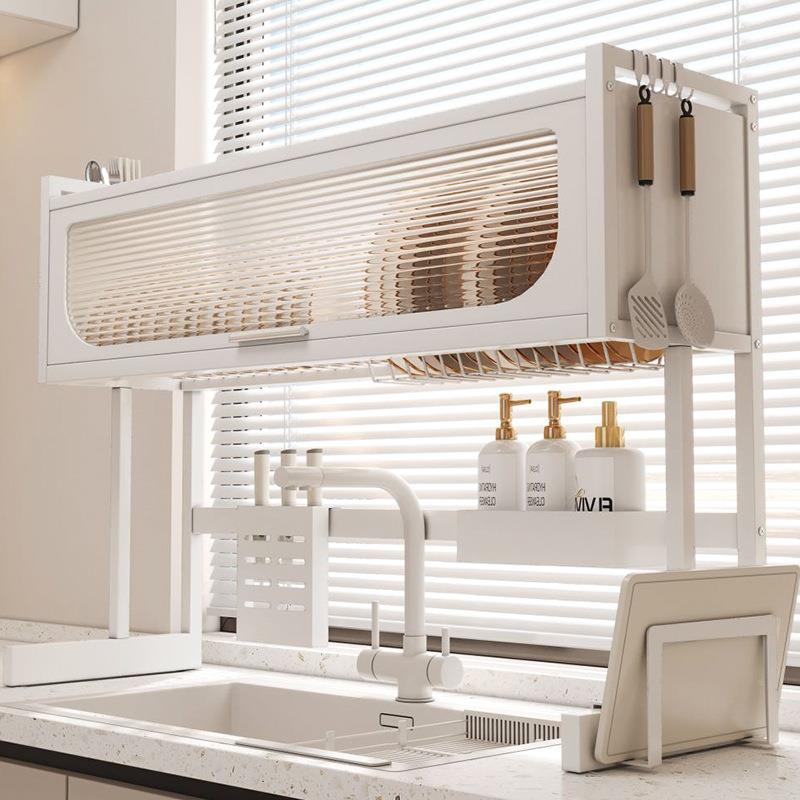 碗厨房水槽置物架多功能上台面碟收纳碗架水池沥水架碗盘G338全套