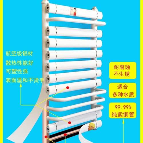 小背篓暖气片家用水暖散热器钢制卫生间毛巾架壁挂式铜铝集中供热