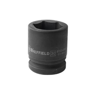 钢盾(SHEFFIELD)S123450  3/4英寸系列六角风动套筒50MM