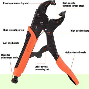 60套不锈钢螺丝大白扣按扣手动小型压力卡扣钳子配纽扣工具包