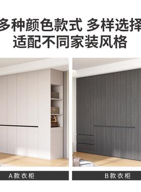 现代简约轻实木一门31615家到顶奶油肤感用卧室组装储奢物成品风