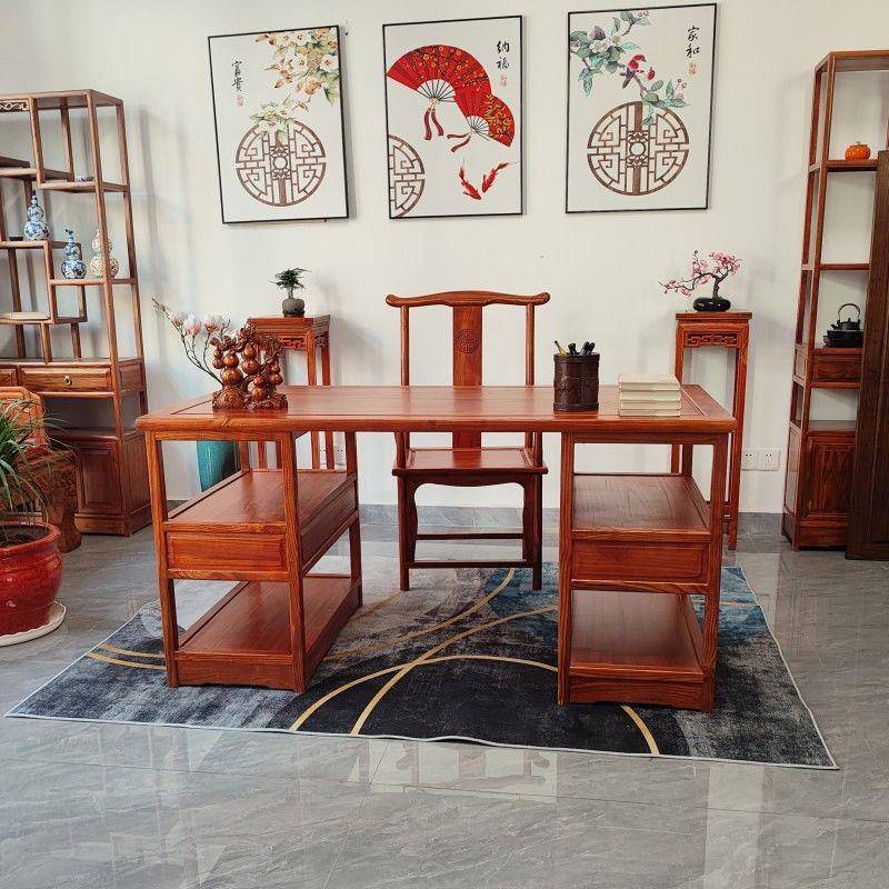 新中式实木书法桌书画桌画案仿古简约毛笔书桌办公桌家用中国风