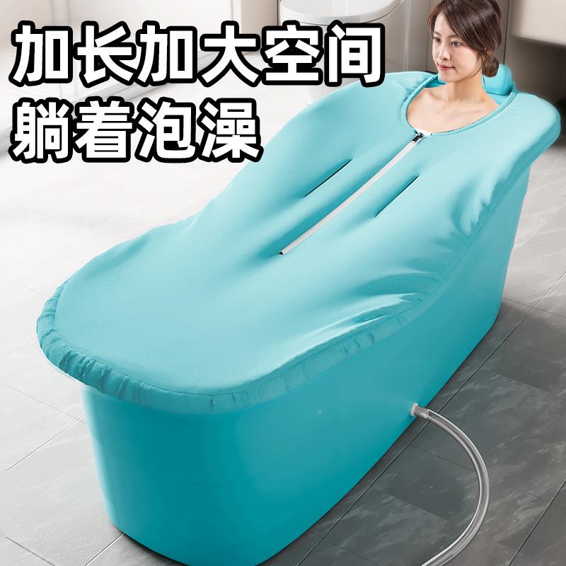 家桶家用沐浴成人泡脚塑料恒温足浴桶盆加厚大号免安装厂无品牌/
