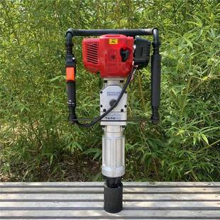 手持式打桩机河堤防汛抗洪打桩机工地护栏加固抗洪便携式植桩机