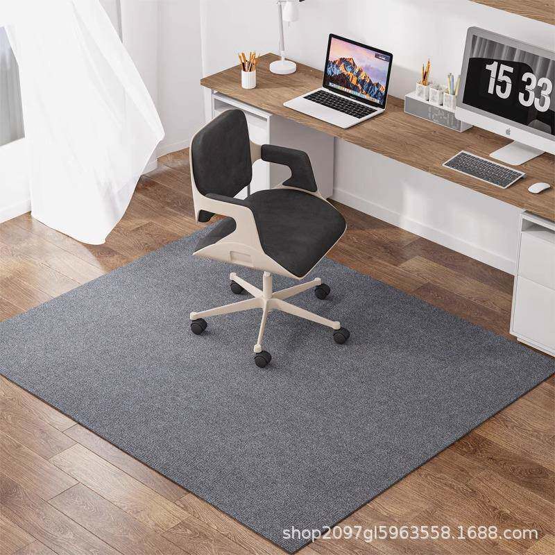 电脑椅地垫长方形垫子书房防滑转椅耐脏椅子滑轮家用书桌防磨地毯