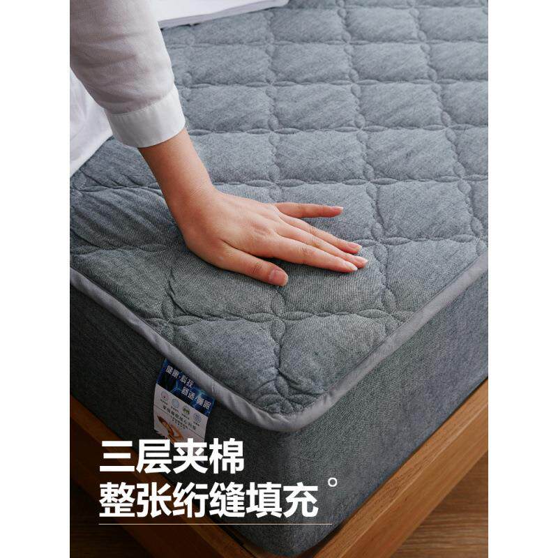 100水洗棉加厚床笠罩床垫保护套罩单件2025新款纯棉四季通用