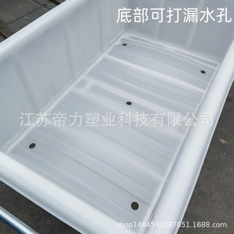 印染厂APP推箱布车物料车落箱布水推车手车推方车布草车塑料箱手