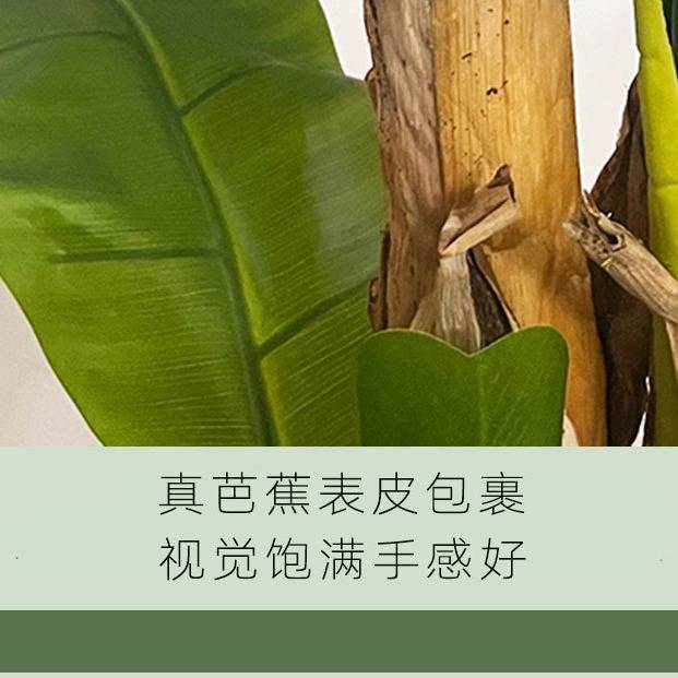 仿真绿植芭蕉树盆栽室内客厅装饰品假植物香蕉树摆件造景仿真装饰