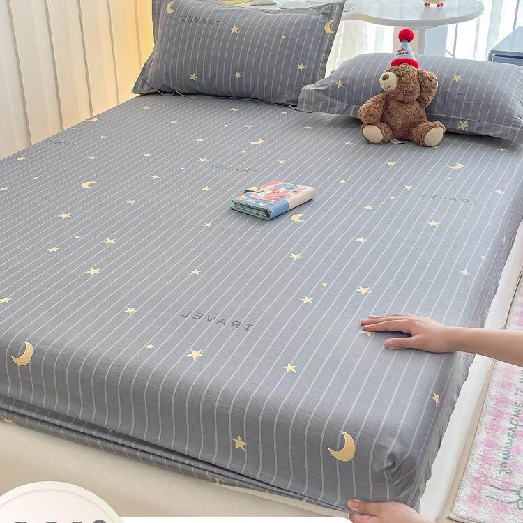 床笠单件100纯棉床罩三件套2025新款四季通用床单保护床垫罩