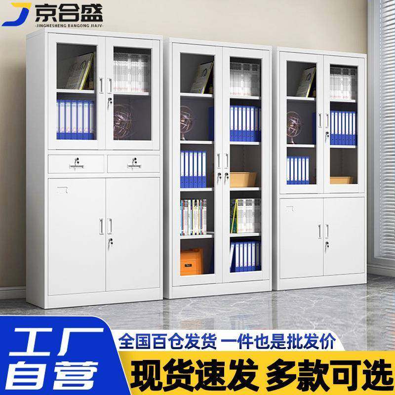 钢制文件柜办公室档案柜书柜办公柜书架财务凭证柜带锁铁皮储物柜