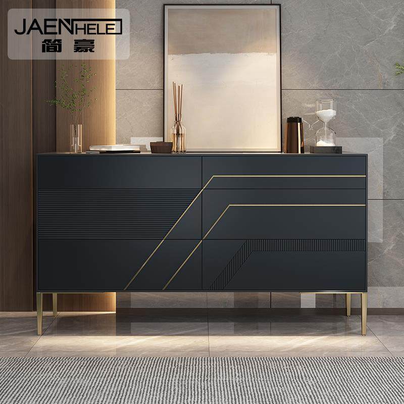 7T意式轻奢斗柜玄关柜现代简约入户门客厅隔断柜子卧室储物六斗边