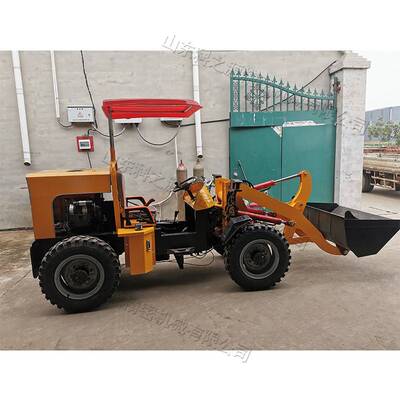 KZY小型柴油动力装载机 农用四驱小铲车 养殖场铲粪工程推土车