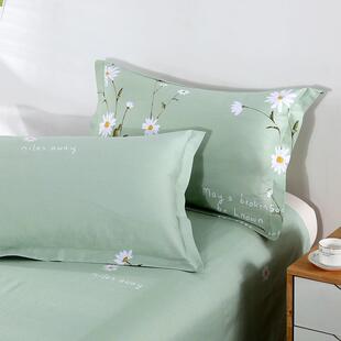 枕头套新款枕套春夏枕芯套枕皮单人成人夏天一对装绿野幽深兔先生