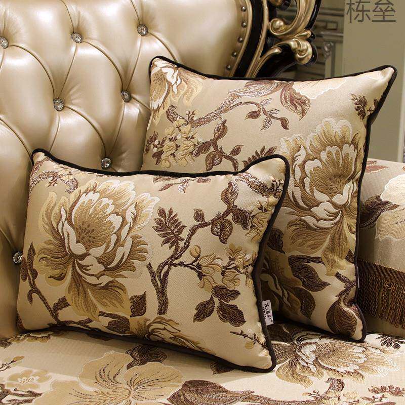 沙发垫美式含芯抱枕大号抱枕套新款上档次腰靠办公室客厅沙发靠垫