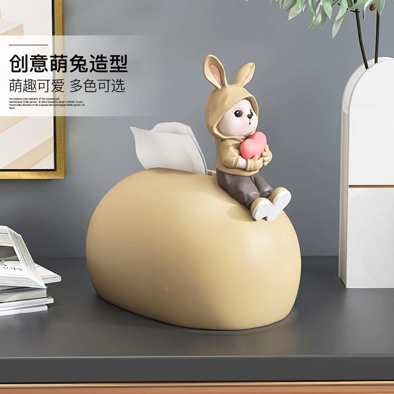 创纸巾盒摆件轻奢抽客厅餐桌茶几装QPP餐巾纸盒家用办公室桌面意