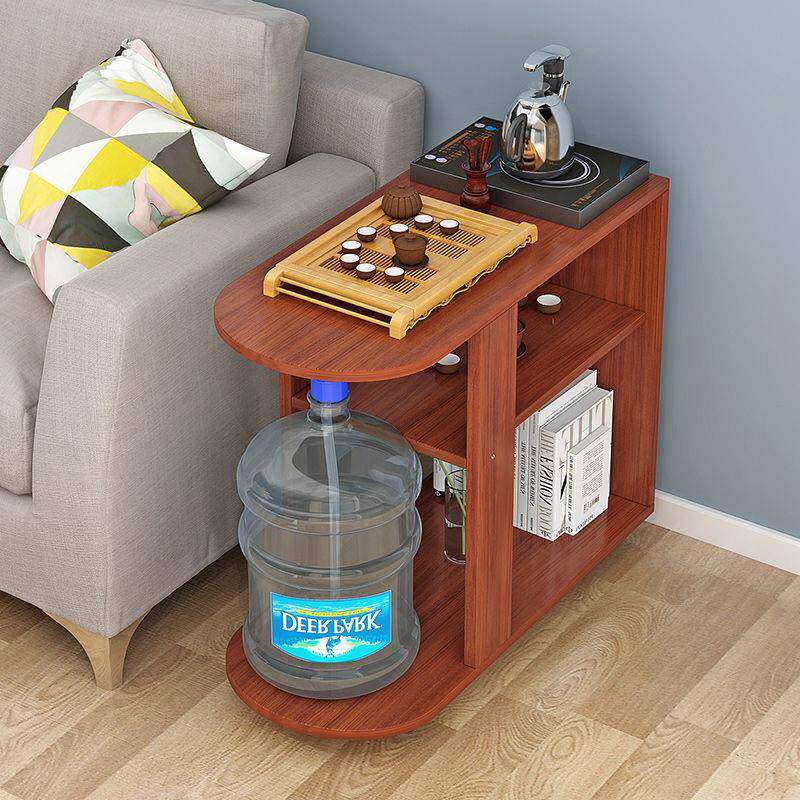 饮水机置物架桶装水架子纯净水桶收纳架落地茶几边几茶水柜一体的