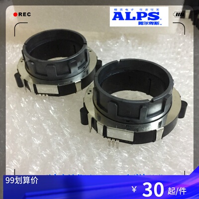 全新日本ALPS中空轴型编码器EC60A旋转开关3脚360度30点15脉冲