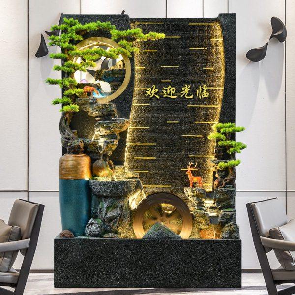水幕墙流水屏风户外别墅花园庭院酒店公室假山喷泉鱼池景观造景,家居饰品,户外/庭院摆件,淘宝优惠券,粉丝福利购,淘宝优惠卷
