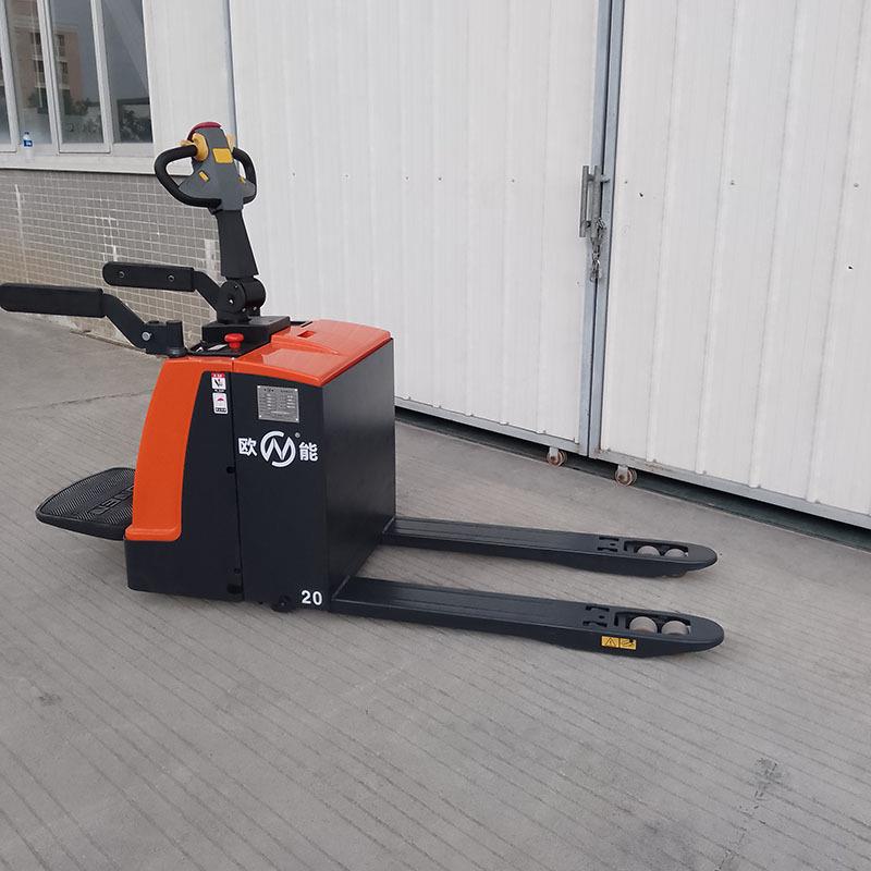 叉车2//5吨载重全电动液压搬运车电动地牛站驾式踏板托盘车