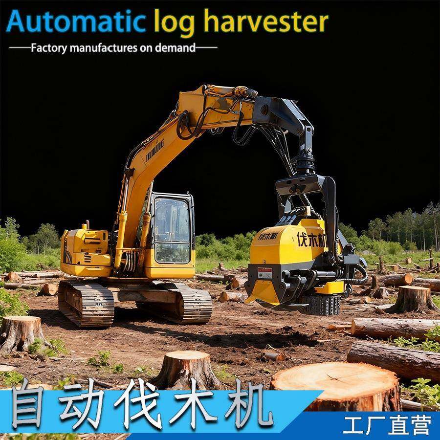 全自动伐木机挖掘机木材抱夹锯挖机60度旋转液压半自动伐木器,搬运/仓储/物流设备,其他起重搬运设备,淘宝优惠券,粉丝福利购,淘宝优惠卷