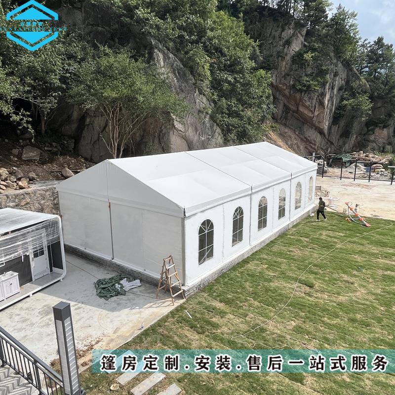 铝合金人字顶篷房活动帐篷展览篷房厂家直销3-50米跨度