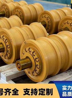 源头工厂生产推土机底盘件四轮一带D355单双边支重轮16Y-40-09000