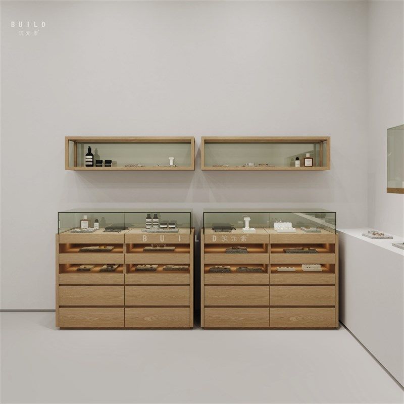 日韩饰品展示柜现代珠宝柜精品首饰展柜玻璃多层陈列柜简易柜台