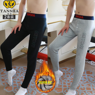 绒裤 e加绒加厚棉裤 冬季 防寒青少年纯棉男士 打底衬 保暖裤 秋裤 男款