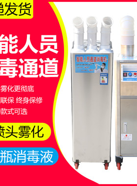 消毒机养殖场猪场人员消毒通道雾化消毒机非洲猪瘟V消毒喷雾器猪
