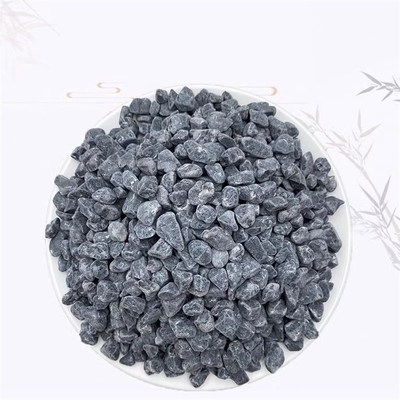 贵州造景深灰色鹅卵石黑色砾石水洗石日式庭院装饰景观青石碎石子