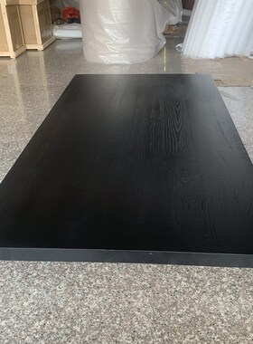 白蜡木碳a化木板原木榆木吧台面板黑色桌面板整张大板实木板材定