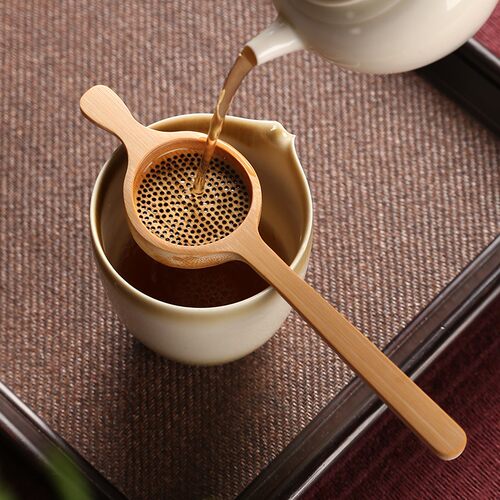 全竹制一体式茶滤茶漏网过滤器创意公道杯茶具配件隔茶叶泡茶套装