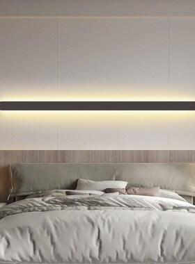 现代极简线条一字型长条壁灯客厅电视沙发背景墙灯leWd卧室床头灯