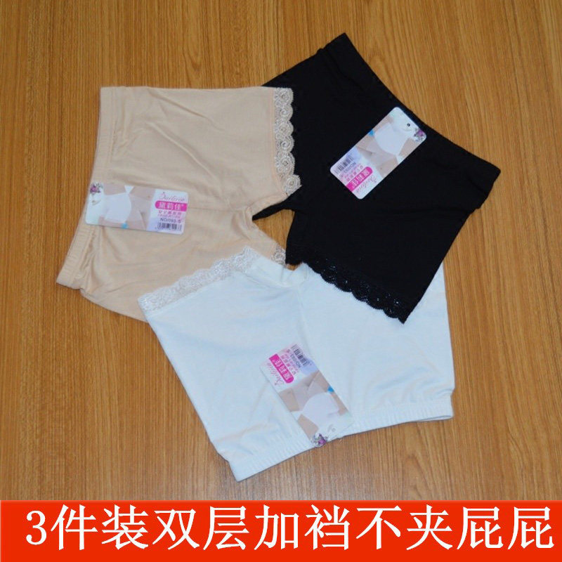 安全裤防走光夏天外穿女童白色大码三分内穿打底裤薄款保险裤短裤图片
