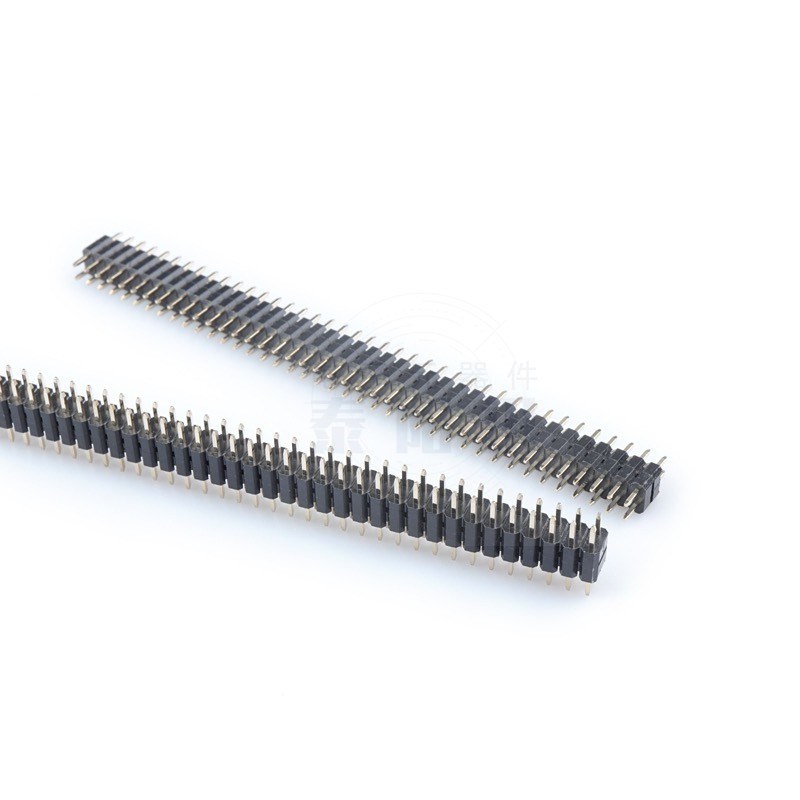 双排双塑直插排针2*40P立式间距2.54MM双塑高5MM 针长11.5MM 20只