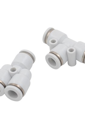 气动接头APE-04白色三通PY-06/PE-08/PY-10/PE-1216M塑料三通接头
