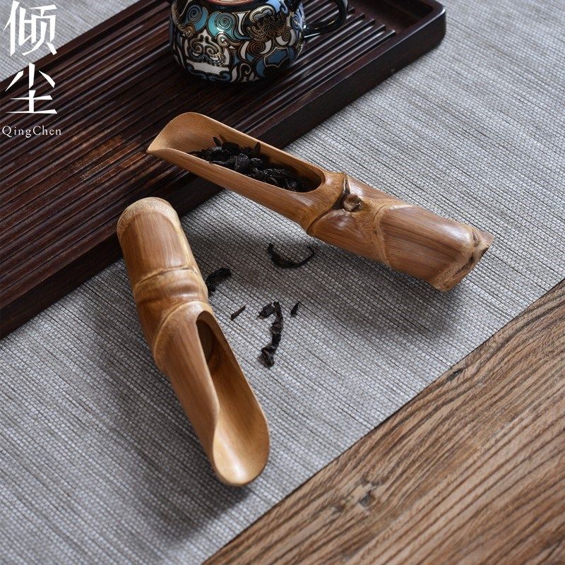 高端 龟甲竹茶则 龙鳞竹茶铲 凹凸有致 寓意长寿健康 文玩收藏